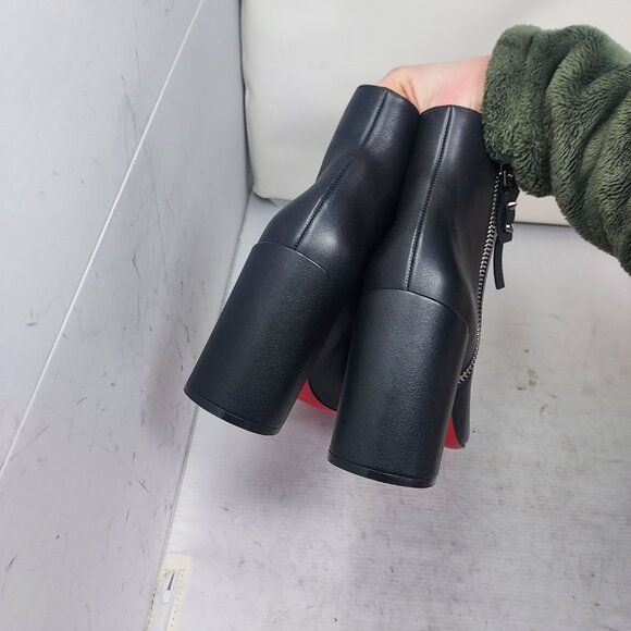Christian Louboutin Black Ziptotal Black Ankle Boot - Picture 11 of 14